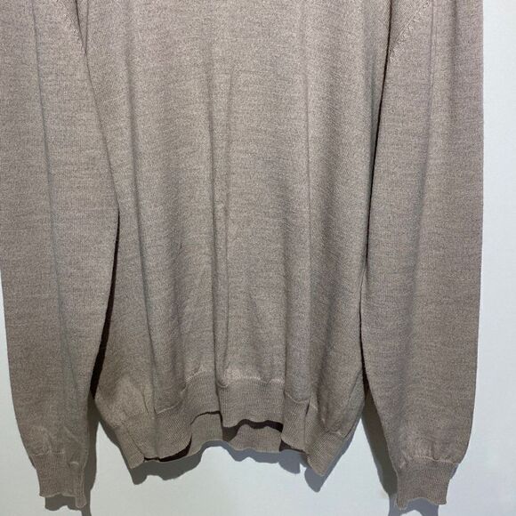 Pronto Uomo Men's Extra Fine Merino Wool Long Sleeve Sweater Gray Size XL - Picture 5 of 11